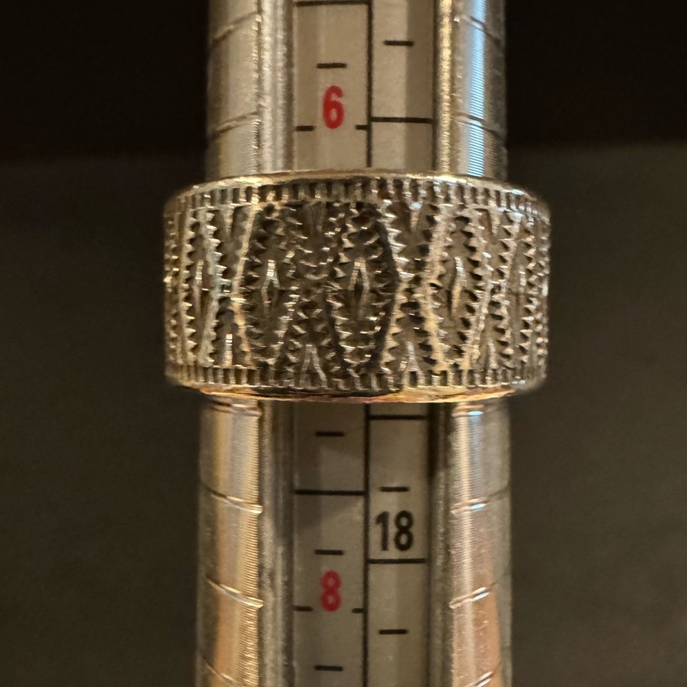 Sterling Silver Patterned Ring - image 6